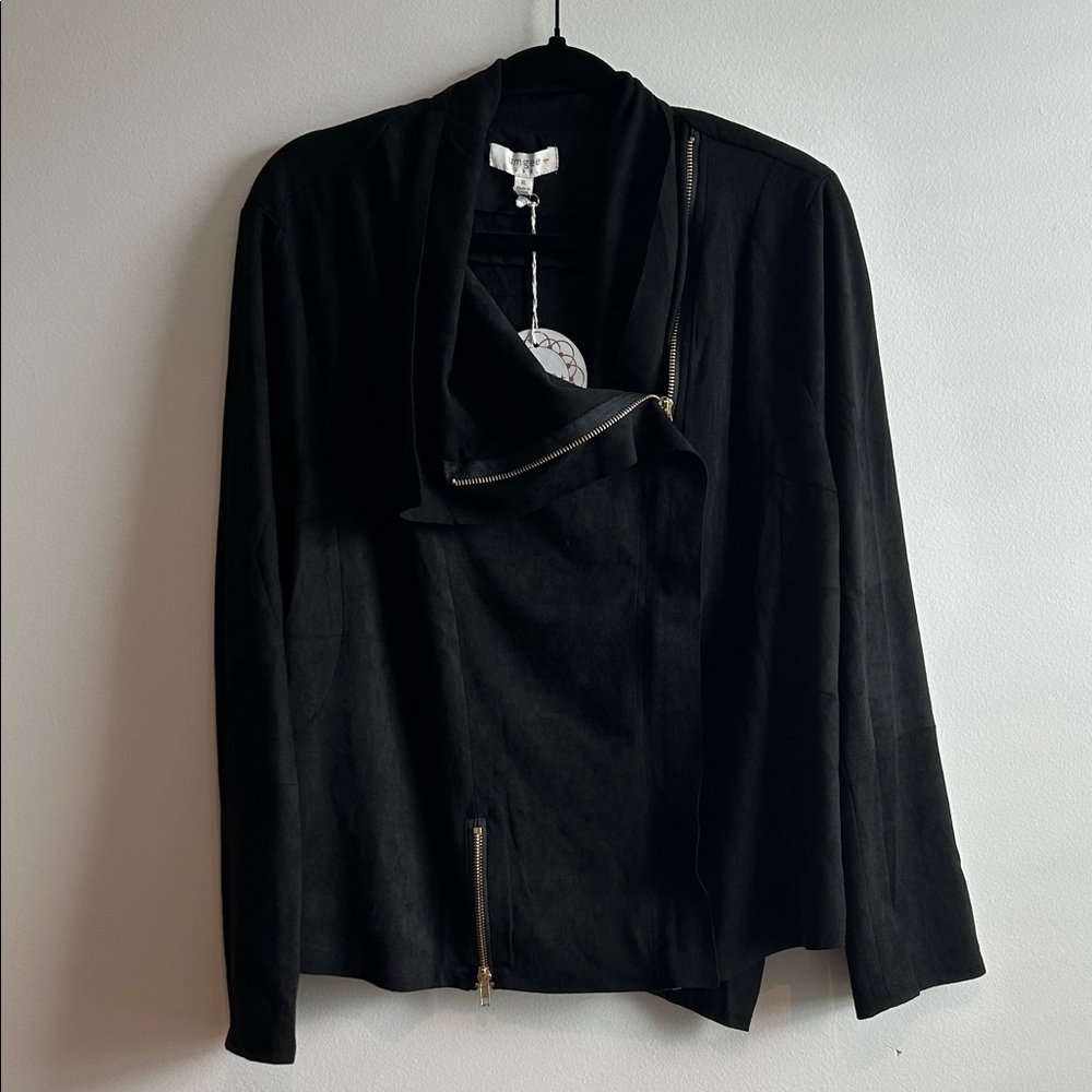 Black Umgee Women's Cardigan Jacket, Size XL, Suede feel-Business Casual/Fall